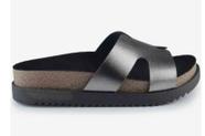 Sandália Slide Feminina Flatform Papete Tiras Moleca 5500.100.14710