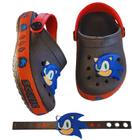 Sandália Sonic babuche infantil para menino chinelo Sonic