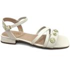 Sandália Sua Cia Salto Baixo 8372.15803 New Off White