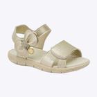 Sandália Tic Tac Casual Dourado Infantil Feminino Klin 171225000