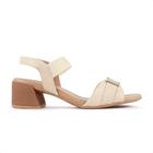 Sandália Usaflex Salto Bloco com Elástico Feminino