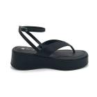 Sandalia Via Uno 849013 Salto Grosso Meia Pata Plataforma Feminino