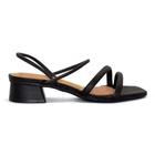 Sandália Vizzano Feminina Salto Bloco Pelica/P Strech Casual 6454.108