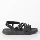 Sandália Zaxy Flatform 19070 Preto