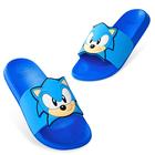 Sandálias Sonic The Hedgehog Boys Slides azuis tamanho 3