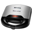 Sanduicheira e Grill Mondial Master S-20 Preto/Inox - 750W 220V