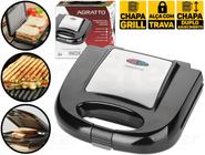 Sanduicheira Grill E Misteira Agratto Inox 750w C/ 2 Chapas