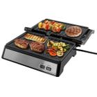 Sanduicheira Grill Misteira Grelha Carne Hamburguer Eletrica Press Inox 110v 220v 2 em 1 Philco