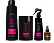 Sanliss Alto Impacto Shampoo 1 Litro e Máscara 1 Kg e BBC Liquid e Repair Macadâmia