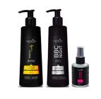 Sanliss Perfect Curly BBC Cream Modelador e BBC Night e Shine Macadâmia