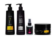 Sanliss Perfect Curly Máscara e BBC Cream Modelador e BBC Night e Shine Macadâmia