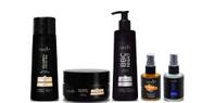 Sanliss Pós-Quimica Shampoo e Máscara e BBC Night e Repair Macadâmia e Shine Moringa