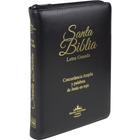 Santa Biblia con Concordancia Espanhol Zíper Preta
