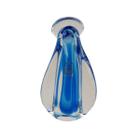 Santa de Cristal Murano Pequena - Cristais São Marcos - Azul