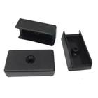 sapata para moveis 18mm espessura em plastico 3d preto 12pc