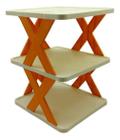 Sapateira 3 Andares Vertical Organizador - Laranja