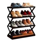 Sapateira de Plástico Vertical Desmontável Organizador Multiuso 4 Andares para Sapato - Home Art