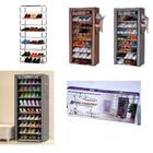 Sapateira gigante desmontavel com 10 prateleiras organizador portatil para roupas calçados com ziper