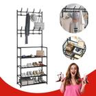 Sapateira Multiuso Armario Organizador Hall De entrada Sapatos Tenis Chinelo Sapateira Vertical Com Arara Cabideiro Grande