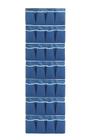 Sapateira Multiuso De Parede E Porta 14 Pares Vertical 28 Divisórias Azul