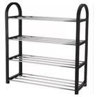 Sapateira Organizador Multiuso Desmontável Vertical Plástico e Metal 4 Andares