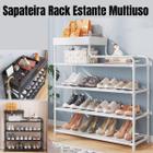 Sapateira Rack Estante Multiuso com Cestinho Sala Escritório Quarto Cozinha - Cor Sortida