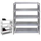 Sapateira Vertical 5 Andares Sapato Tenis Sapatilha Calçado 15 Pares Prateleira Multiuso Rack Organizador Sala Quarto Casa Pratico Reforçado Portatil