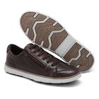Sapatenis Casual Masculino Couro Legitimo Cano Baixo Solado em PVC Palmilha EVA Conforto/Estilo