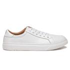 Sapatenis de Couro Masculino Branco Tenis Casual Ultra Conforto Cadarço Exclusivo