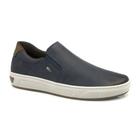 Sapatenis Masculino Couro Slip On Iate Casual Esporte Fino sem cadarço Palmilha com memória