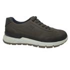 Sapatenis pegada masculino cravo couro casual 111602-07