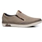 Sapatênis Slip On Couro Masculino Pegada 119311C Cinza