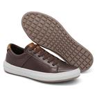 Sapatenis Tenis Masculino Casual Em Couro e Palmilha em Gel Confortável Lançamento Ref 6205 TR