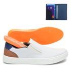 Sapatênis Tênis Slip On Masculino Calce Facil Com Palmilha Gel e Carteira 1003