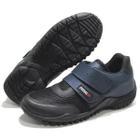 Sapatilha Ciclista Mtb Sapato Masculino Feminino Caminhada tiras autocolantes Resistente Preto/Azul