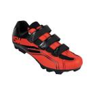 Sapatilha de ciclismo asw fury mtb vermelho/preto