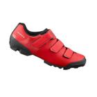 Sapatilha de ciclismo shimano mtb sh-xc100 tam 43 vermelho