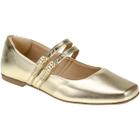 Sapatilha Feminina Bico Quadrado Mary Jane Confortável Mocassim Clássico Retro 190