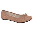 Sapatilha Feminina Bico Redondo Nobuck Nude Moleca 5726.115