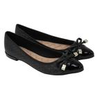 Sapatilha Feminina Moleca 5301.364 Napa Preto