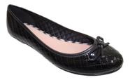 Sapatilha Feminina Moleca Laço 5027.1266 Preto Verniz 34