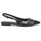 Sapatilha Feminina Slingback Bico Fino Via Marte 144-001-01