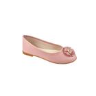 Sapatilha Infantil Feminina Sameka Flor Strass Rosa