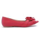 Sapatilha LeRUCHEL Peep Toe Flor Feminino