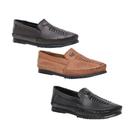 Sapatilha mocassim masculino casual KIT 3 de couro legitimo slip on macio confortavel 37 ao 44