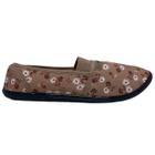 Sapatilha Moleca Multi Pano Elástico Feminino Nude Jasmim Floral