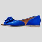 Sapato Peep Toe ENERGIA - Azul Marinho e Off White - 965.14