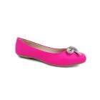 Sapatilha Sua Cia Bico Quadrado 8304 Fucsia Neon