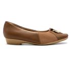 Sapatilha Usaflex Feminina Couro Bico Quadrado Joanetes Casual MM1604