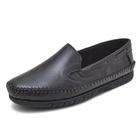 Sapatilhas masculinas estilo casual em couro GR 400 preto